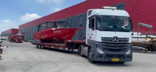 LAWADA® завяршае пробную навігацыю і адгрузку двух індывідуальных алюмініевых пасажырскіх лодак 1280